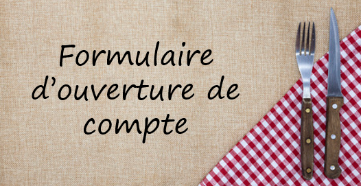 Formulaire ouverture compte